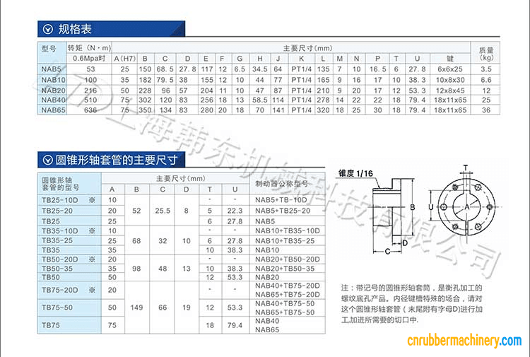 NAB氣動制動器 NAB氣動制動器